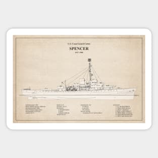 Spencer wpg-36 United States Coast Guard Cutter - SBD Magnet